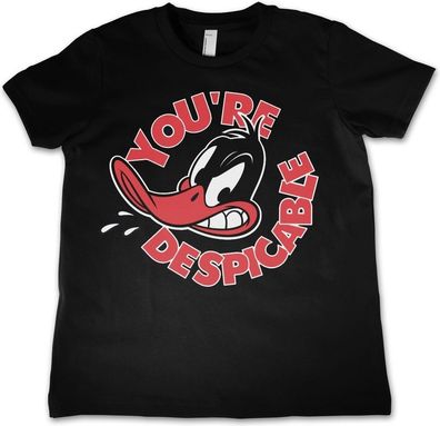 Looney Tunes Daffy Duck You're Despicable Kids T-Shirt Kinder Black