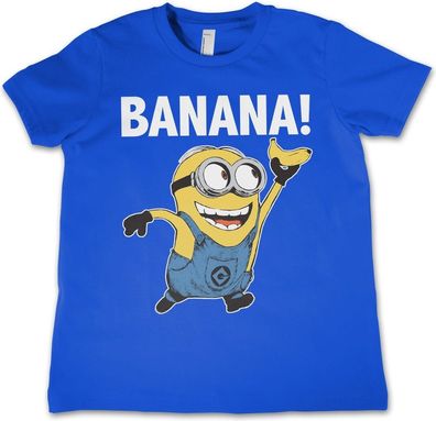 Minions Banana! Kids T-Shirt Kinder Blue