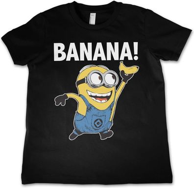 Minions Banana! Kids T-Shirt Kinder Black