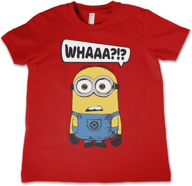 Minions Whaaa?!? Kids T-Shirt Kinder Red