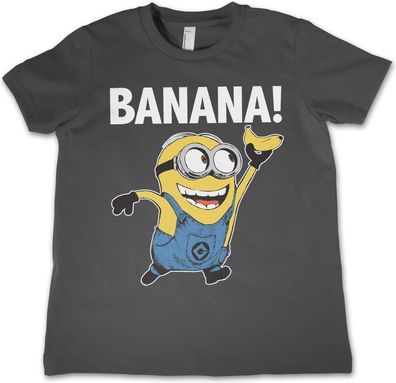 Minions Banana! Kids T-Shirt Kinder Dark-Grey