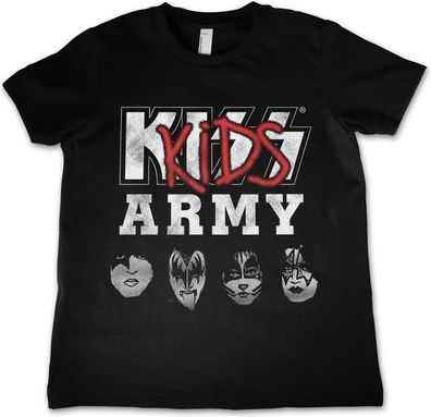 Kiss Kids Army Kids Tee Kinder T-Shirt Black