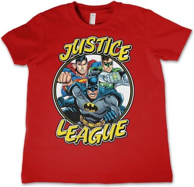 Justice League Team Kids Tee Kinder T-Shirt Red