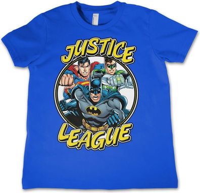 Justice League Team Kids Tee Kinder T-Shirt Blue