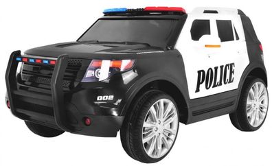Auto SUV Polizei batteriebetrieben für Kinder + Sirenen + Lichter + Megaphon + ...