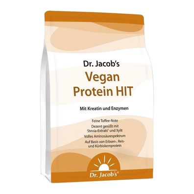 1kg Vegan Protein HIT Proteinpulver volles Aminosäurespektrum von Dr. Jacob´s