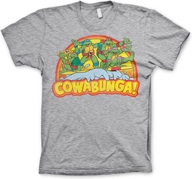 Teenage Mutant Ninja Turtles TMNT Cowabunga T-Shirt Heather-Grey