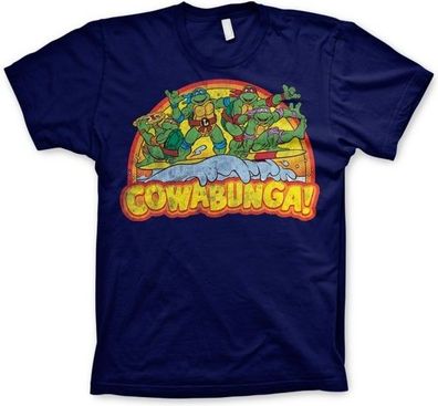 Teenage Mutant Ninja Turtles TMNT Cowabunga T-Shirt Navy