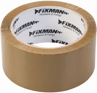 Fixman Absperr- und Klebebänder Paketband 48 mm x 66 m, 6er-Pckg.-Braun