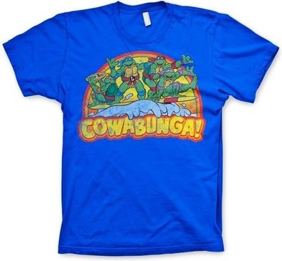 Teenage Mutant Ninja Turtles TMNT Cowabunga T-Shirt Blue