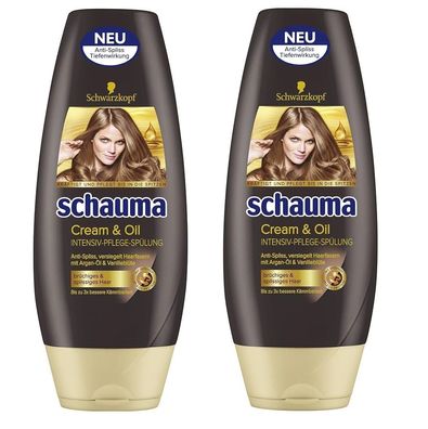 Schauma Cream & Oil Intensiv-Pflege-Spülung Reduziert Spliss & Haarbruch