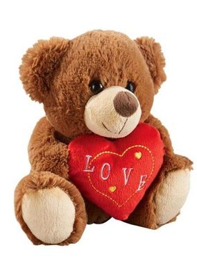 Teddybär Plüschbär mit Herz - Liebevolles Kuscheltier Liebes Botschaft Valentinstag