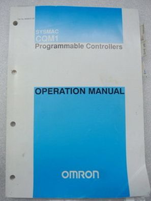 Omron CQM1 Sysmac Programmable Controllers Handbuch