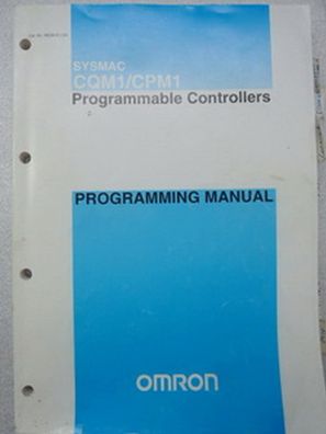 Omron CQM1/ CPM1 Sysmac Programmable Controllers Handbuch