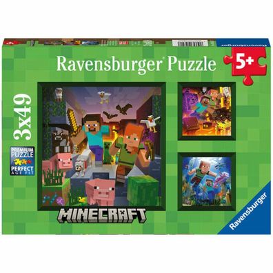 Minecraft Puzzle 3x49Stück