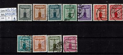 Los H21730: Deutsches Reich Dienst Mi. 155/65, gest.