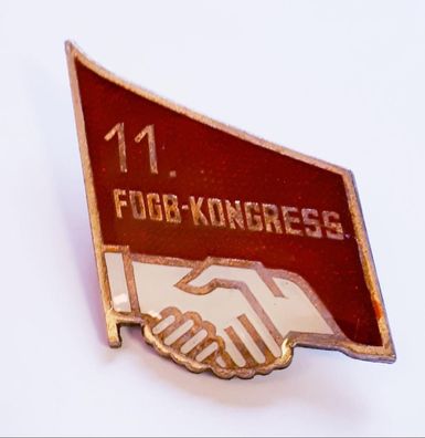 DDR Abzeichen 11. FDGB Kongress