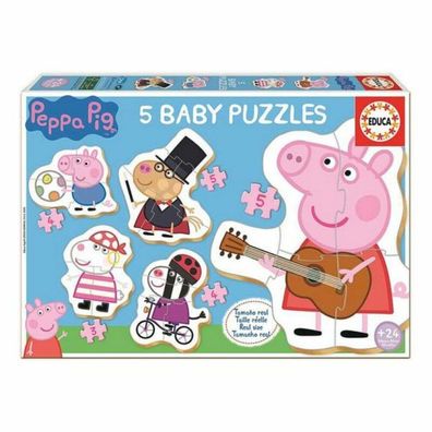 Set mit 5 Puzzeln Peppa Pig Educa