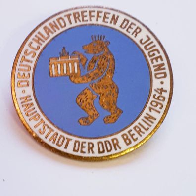 DDR Abzeichen Deutschlandtreffen der Jugend 1964 Berlin