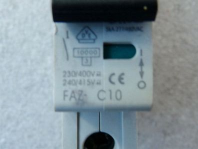 Moeller FAZ - C10 Leitungsschutzschalter 230 / 400V 240 / 415V