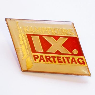 DDR Abzeichen IX. Parteitag Kampfkurs