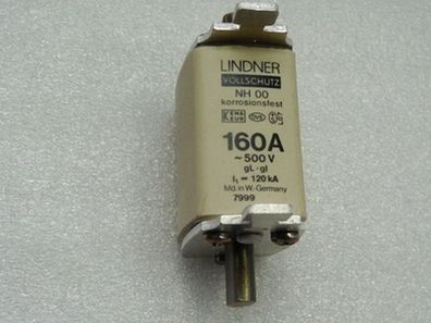 Lindner Vollschutz 160A NH 00 500 V = - ungebraucht -