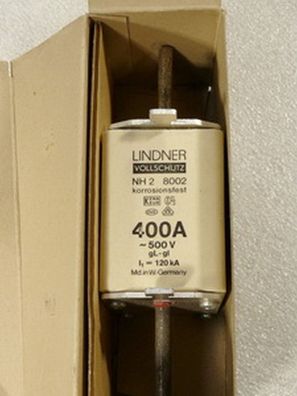 Lindner NH2 8002 Vollschutz 400A 500V -OVP-