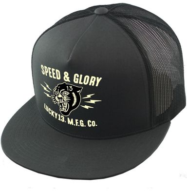 Lucky 13 Cap The Panther Head Charcoal Grey