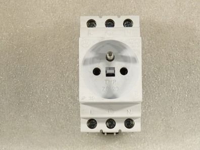 Siemens Typ ZS 20 Steckdose für Hutschienenmontage 10 - 16 A 250 V