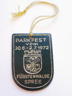 DDR Abzeichen Parkfest Fürstenwalde/ Spree 1972