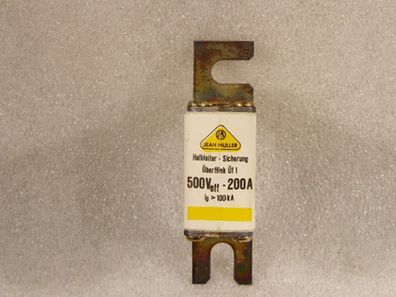 Jean Müller ÜF1 Halbleiter Sicherung Überflink 500V eff 200A Ip - 100KA