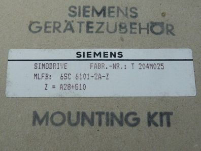 Siemens 6SC6101-2A-Z Simodrive Mounting Kit Gerätezubehör - ungebraucht - in geö