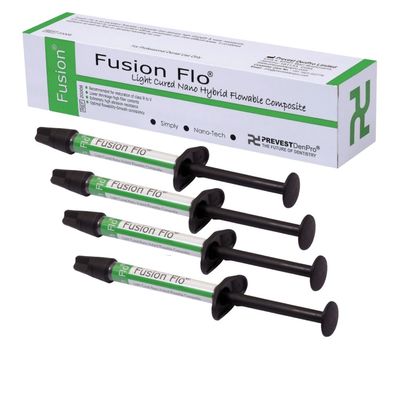 Fusion Flo® | Fließfähiges Flow Nano-Hybrid-Komposit | 4 x 2g Spritzen
