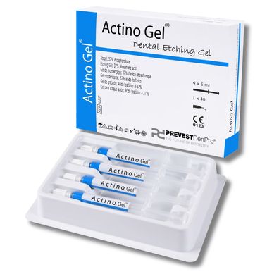 Actino Gel | Ätzgel Dental Etching Gel | 37% Phosphorsäure | 4 x 5 ml