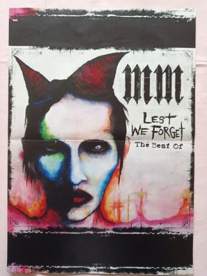 Originales altes Poster Marilyn Manson Lest we forget + Milo Ventimiglia