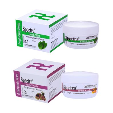 Spectra Prophylaxepaste, Polierpaste Minze oder Frucht Mix | 75 g - Frucht-Mix / grob