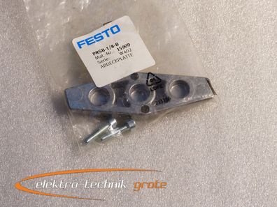 Festo Abdeckplatte PRSB-1/8-B Mat.-Nr.: 15909 Serie: W402 ungebraucht in versieg