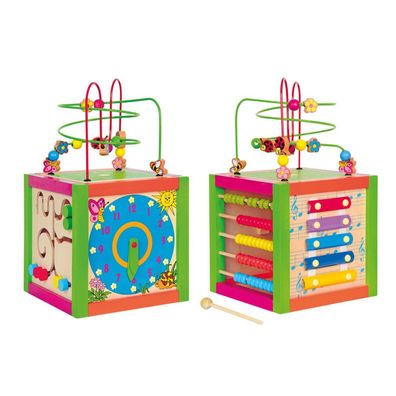 Woody- Wooden Activity Cube