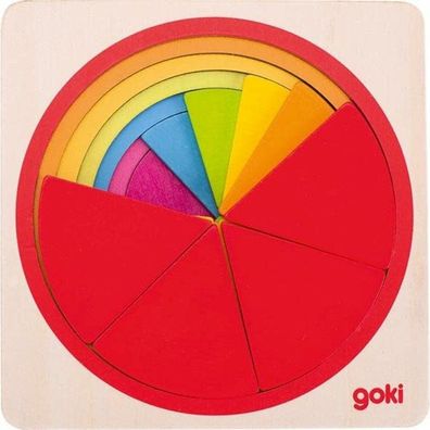 Goki 57737 Puzzle Circle, Multicoloured