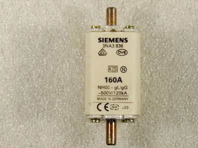 Siemens 3NA3836 Sicherungseinsatz 160 A