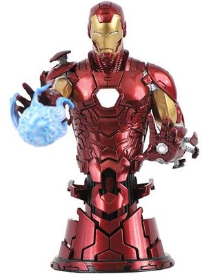 Merc Figur Iron Man Bust 15cm PVC 15cmDiamond Marvel Comic - Diverse - (Merchandis