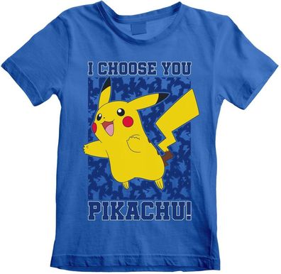 Pokémon Pokemon - I Choose You (Kids) Jungen Kinder T-Shirt Blue