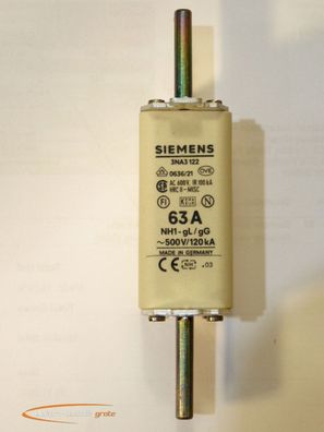 Siemens 3NA3122 NH-Sicherungseinsatz - ungebraucht!