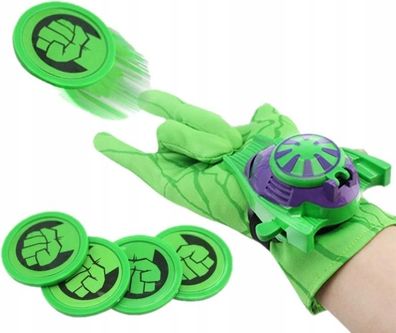 Hulk Kinder Handschuh mit Werfer, hochwertig, Verkleidungsmaske.