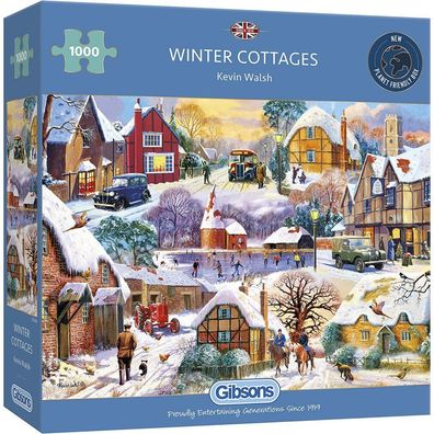 Gibsons Winter Cottages Puzzle 1000 Teile