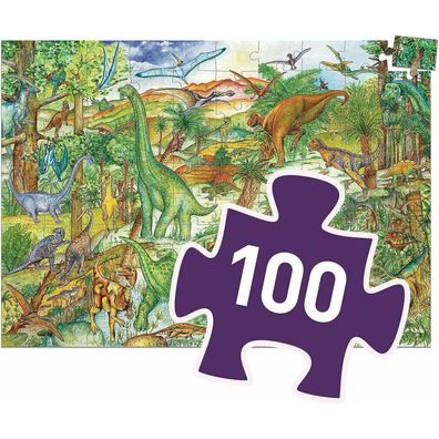 DJECO Puzzle Dinosaurier 100 Teile