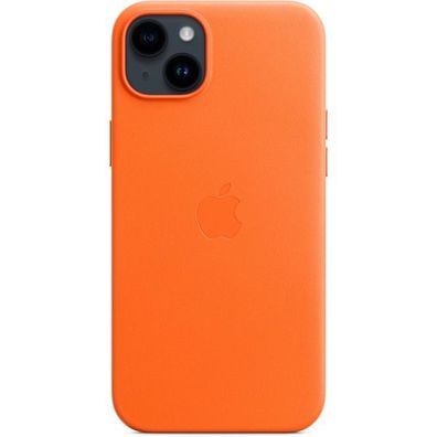 Apple Leder Case iPhone 14 Plus og mit MagSafe - orange - Apple MPPF3ZM/ A ...