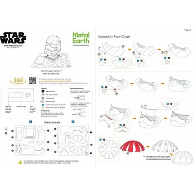 METAL EARTH 3D puzzle Star Wars: Helm des Stormtroopers
