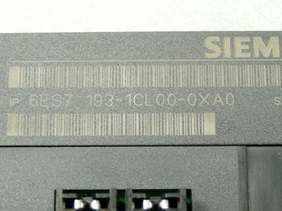Siemens 6ES7 193-1CL00-0XA0 Simatic S7 Terminalblock ungebraucht
