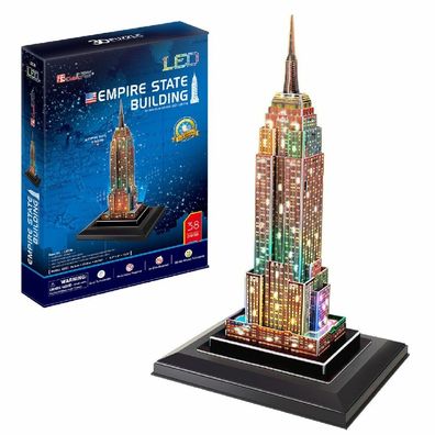Cubicfun Beleuchtetes 3D-Puzzle Empire State Building 38 Teile